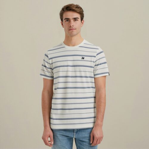 Vanguard Short sleeve r-neck pique texture