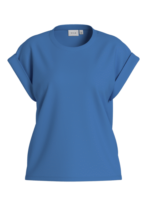 VILA VISIFFI O-NECK SLEEVE TOP/PB