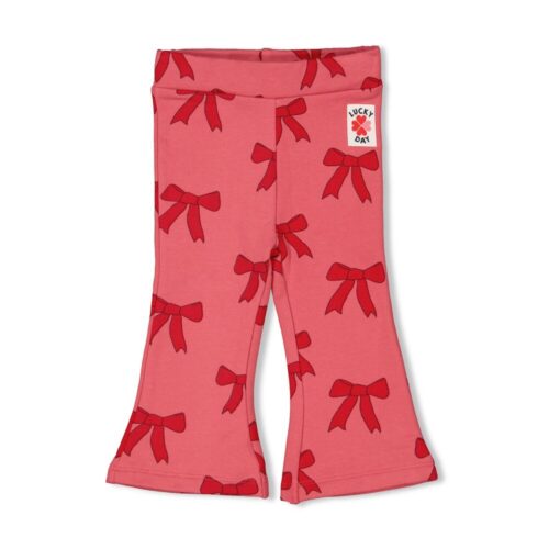 FEETJE Flare broek AOP - Queen of Hearts