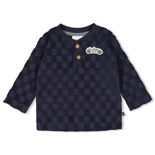 FEETJE Longsleeve ruit badstof - Let's Go!