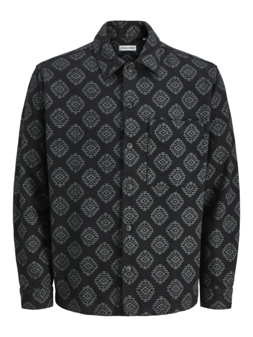 JACK & JONES JJAZTEK PRINT OVERSHIRT LS