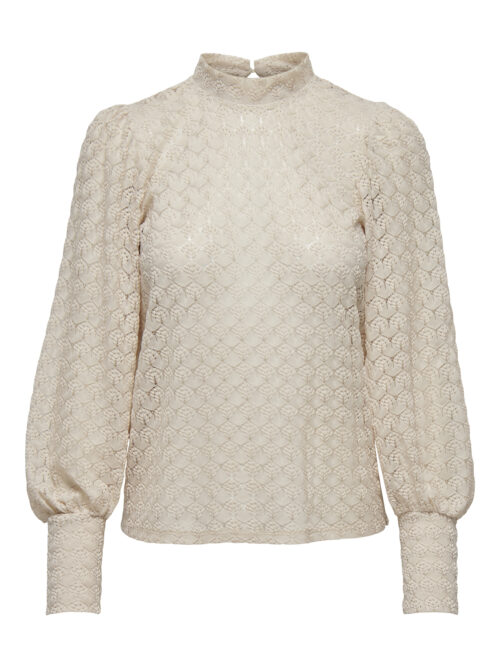 JDY JDYAVERY L/S LACE TOP JRS NOOS