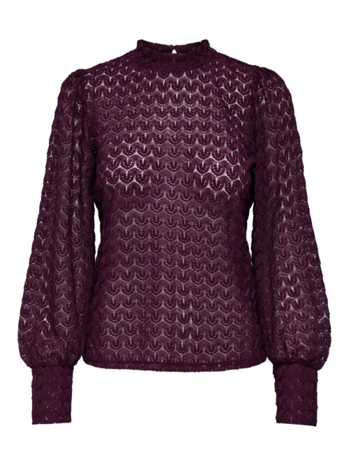 JDY JDYAVERY L/S LACE TOP JRS NOOS