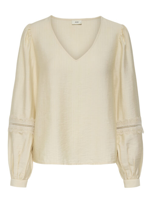 JDY JDYAYLA L/S LACE TOP WVN