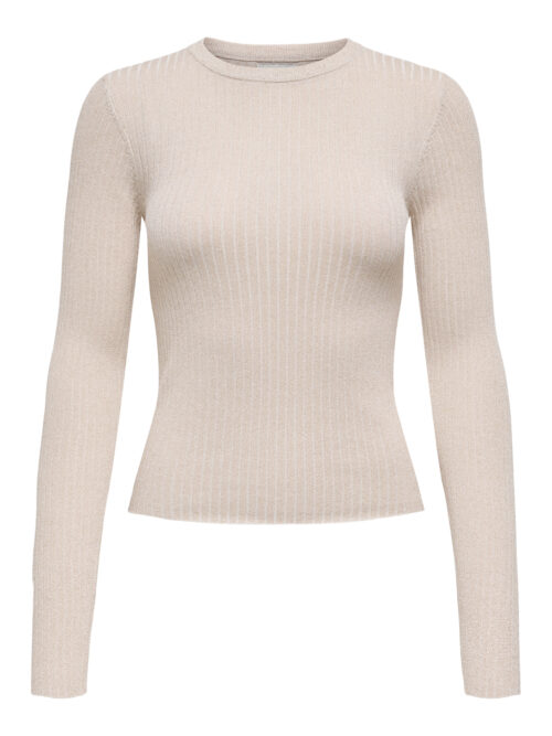 JDY JDYPLUM LUREX L/S O-NECK PULLOVER K