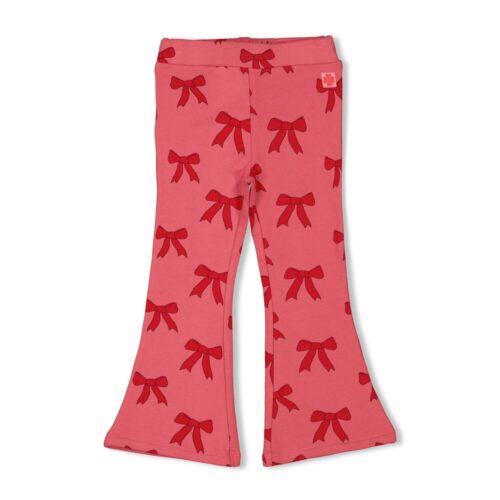 JUBEL Flared broek AOP - Queen Of Hearts