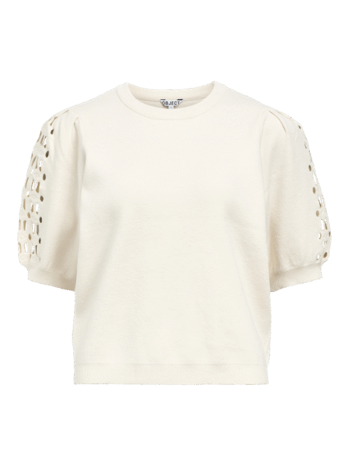 Object OBJYUKI S/S RE KNIT PULLOVER NOOS