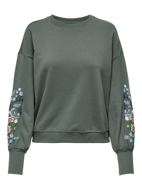 only ONLBROOKE L/S O-NECK FLOWER SWT NOO