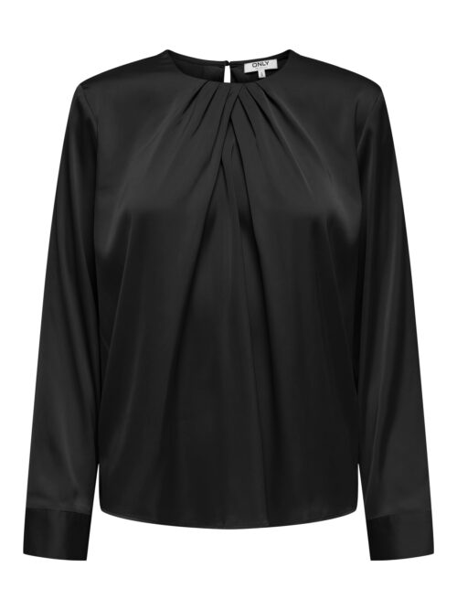 only ONLCAMILLE LS SATIN DEATIL TOP WVN