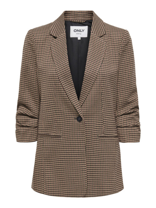 only ONLLETTIE LIFE 3/4 CHECK BLAZER TLR
