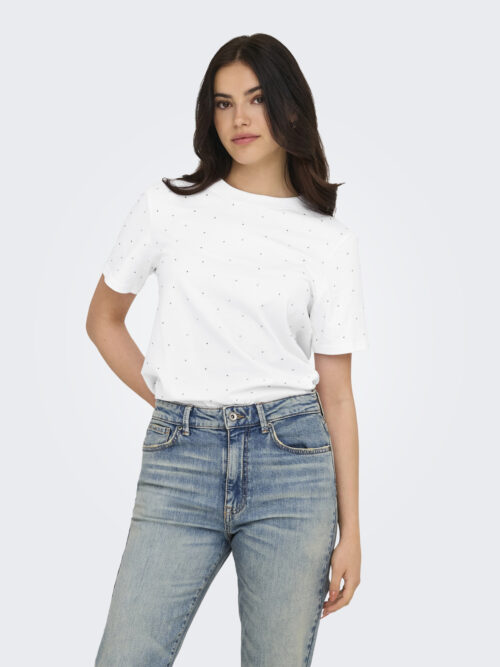 only ONLMONJA S/S STUDS TEE JRS