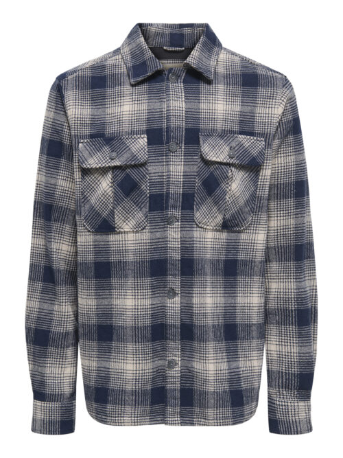 ONLY & SONS ONSCEDRIC LIFE CHECK OVERSHIRT NOOS