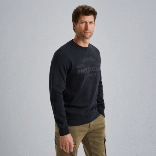 PME Crewneck terry garment dyed