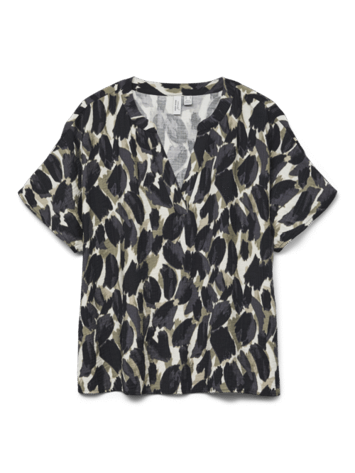 Vero Moda VMFANINI S/S V-NECK TOP WVN BTQ GA