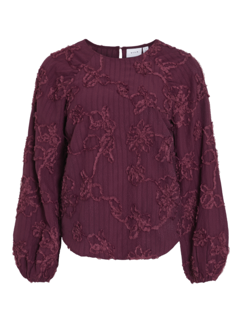 VILA VIHULDA O-NECK L/S TOP