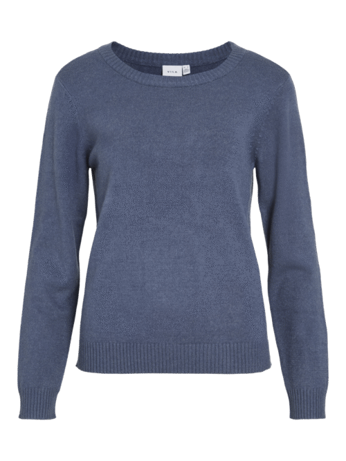 VILA VIRIL O-NECK L/S  KNIT TOP - NOOS