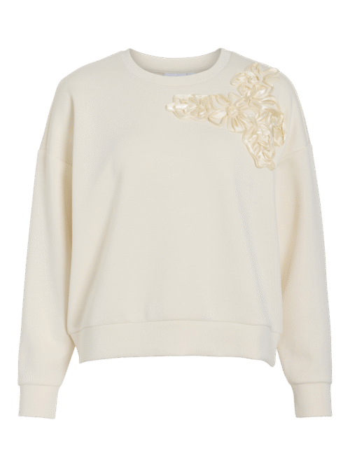 VILA VISIFFI O-NECK L/S EMB SWEAT