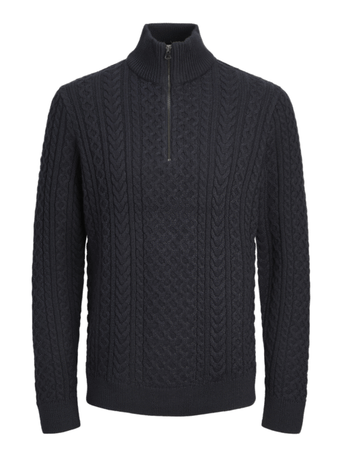 JACK & JONES JPRBLUSEAN KNIT CABLE HALF ZIP SN