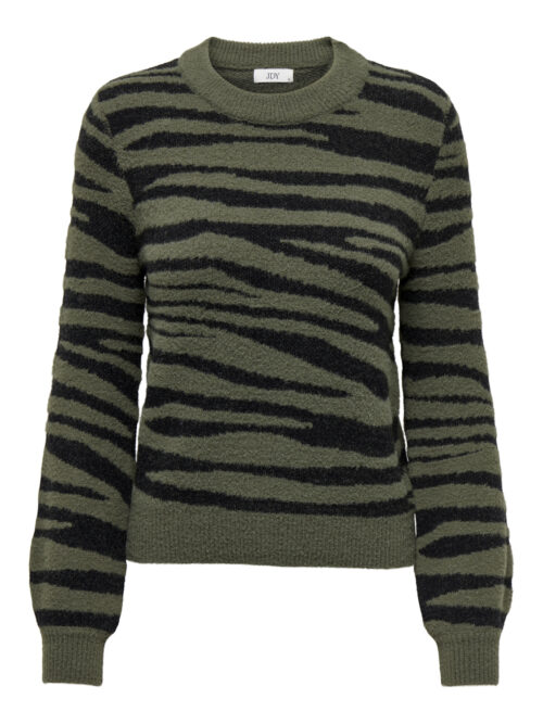 JDY JDYLORRAINE ANIMAL L/S PULLOVER KNT