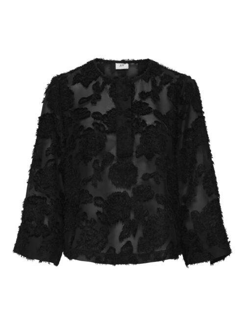 JDY JDYMAIA 7/8 HALF PLACKET TOP WVN