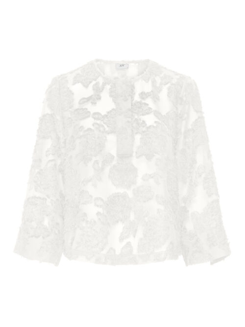 JDY JDYMAIA 7/8 HALF PLACKET TOP WVN