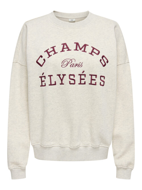 JDY JDYMESA LIFE L/S O-NK EMB SWEAT JRS