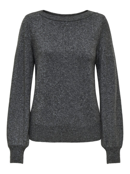 JDY JDYRUE GLITTER L/S BOAT PULLOVE KNT