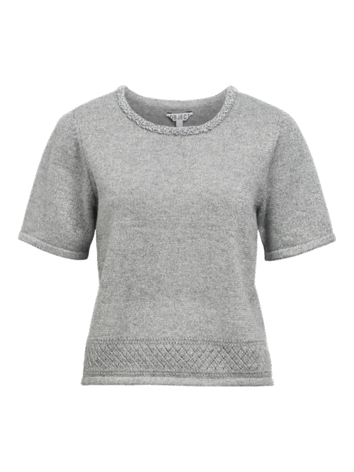 Object OBJAGATHE S/S RE KNIT PULLOVER 141