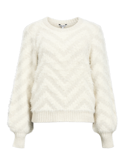 Object OBJHOLLOW L/S RE KNIT PULLOVER NOOS