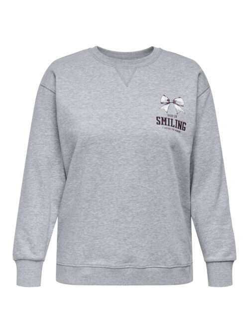 ONLY CARMAKOMA CARIGGY L/S O-NECK SWEAT JRS