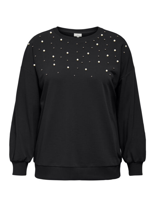 ONLY CARMAKOMA CARVIOLETTA L/S O-NECK SWEAT JRS