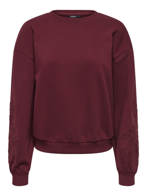 only ONLBROOKLYN L/S EMBROIDERY BOX SWT