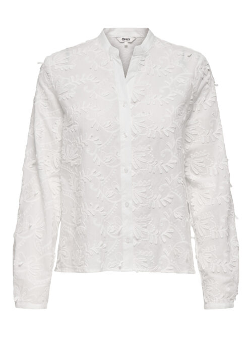 only ONLCARMEN FR L/S 3D EMB SHIRT WVN C