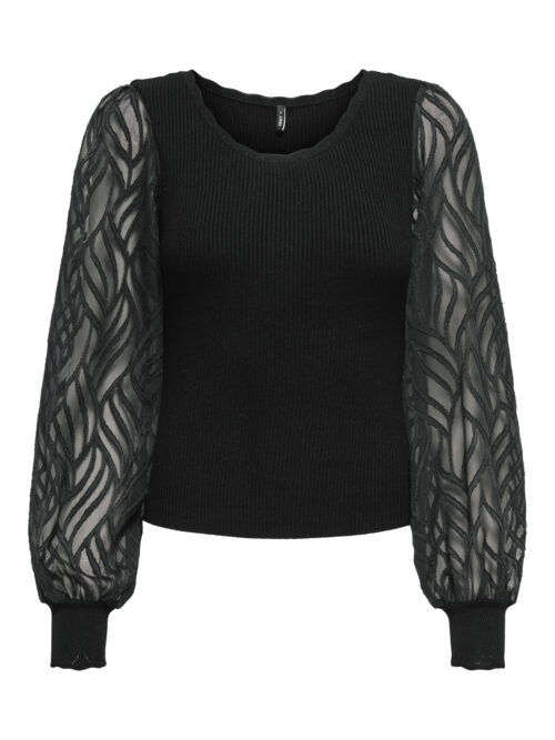 only ONLJULIE LS RIB MIX O-NECK CC KNT
