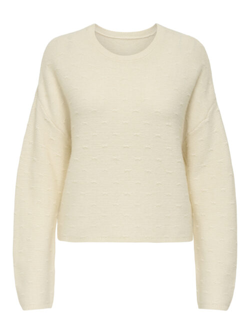 only ONLKATIA LS STRUCTURE O-NECK CC KNT