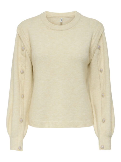 only ONLRENE LIFE LS BUTTON O-NECK CS KN