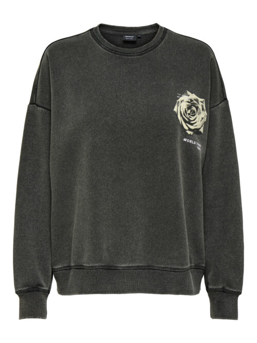 only ONLSINNA L/S O-NECK PRINT BOX SWT
