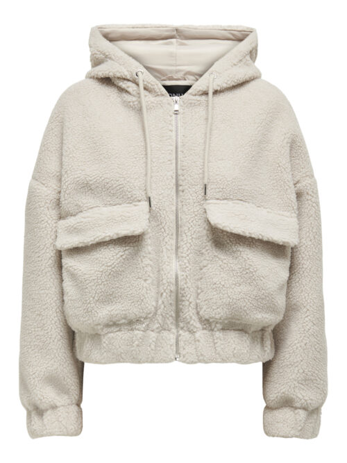 only ONLTANJA TEDDY HOOD JACKET OTW NOOS
