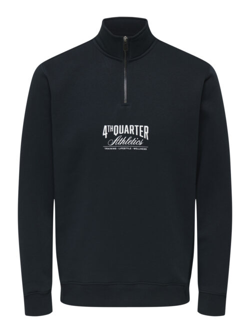 ONLY & SONS ONSCERES PRINTET REG HALF ZIP