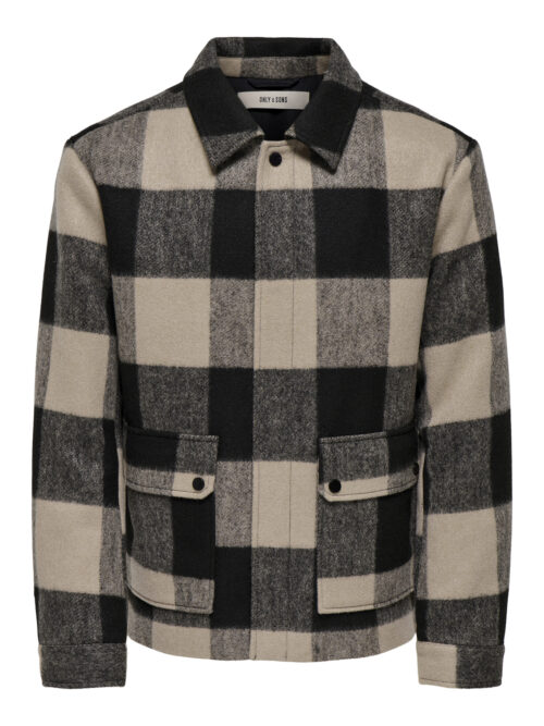 ONLY & SONS ONSCONNOR LIFE CHECK JACKET OTW