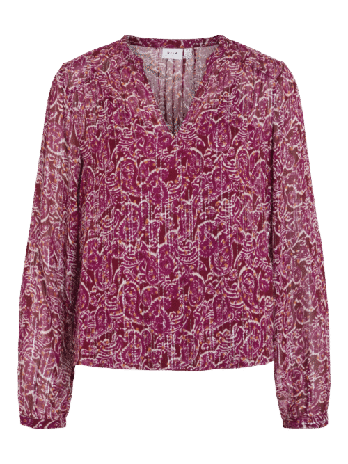VILA VIGANZA RIO V-NECK L/S TOP