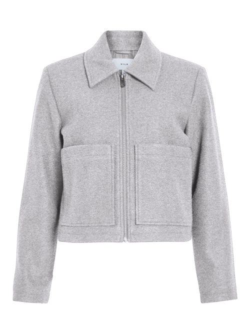 VILA VIJANNI L/S ZIP SHORT JACKET