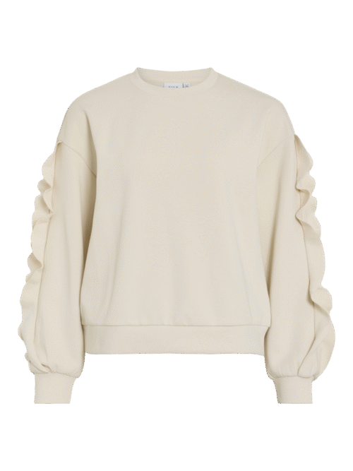VILA VIMENTINA FLOUNCE O-NECK L/S TOP