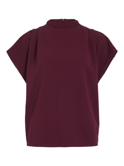 VILA VIMERLANO FUNNELNECK S/S TOP