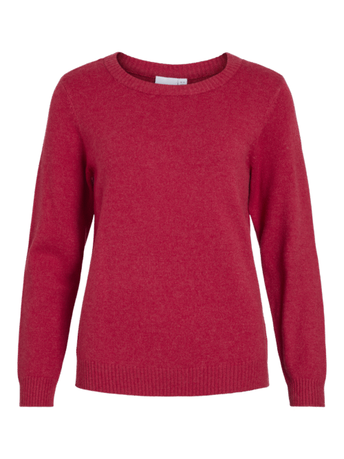 VILA VIRIL O-NECK L/S  KNIT TOP - NOOS