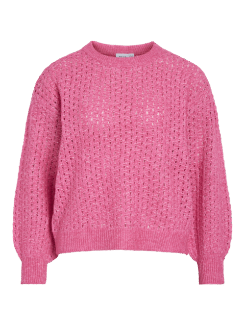 VILA VIRYLEIGH O-NECK L/S KNIT TOP/TES