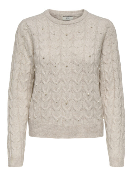 JDY JDYCARMEN L/S O-NECK PEARL PULLOVER