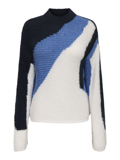 JDY JDYDINEA L/S O-NECK MIX PULLOVER KN