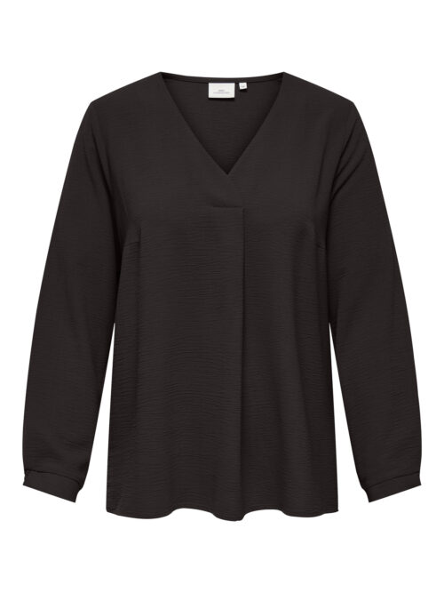 ONLY CARMAKOMA CARMETTA LIFE 3/4 V-NECK TOP WVN