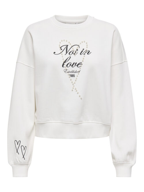 only ONLKIARA L/S O-NECK PEARL SWT